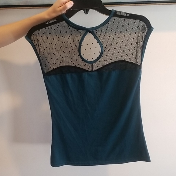 Rockabilly Teal Shirt - Picture 4 of 4